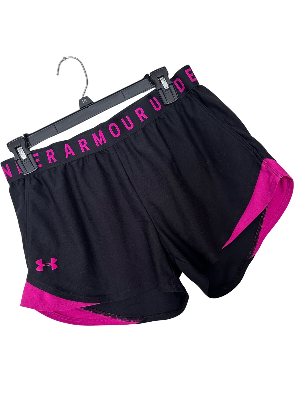 Under Armour Black Pink Play Up 3” Athletic Workout Shorts Medium